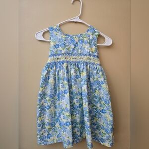 Blueberi Boulevard Floral Blue and Yellow Dress